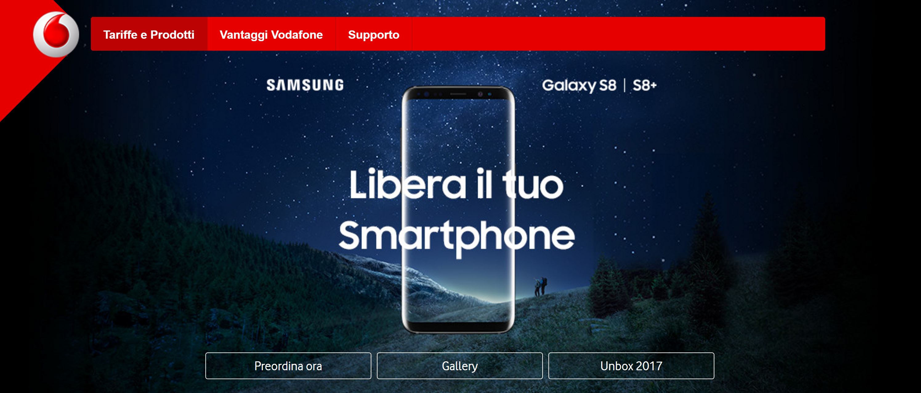 Samsung Galaxy S8: provabile nei negozi Vodafone. Ecco dove e quando thumbnail