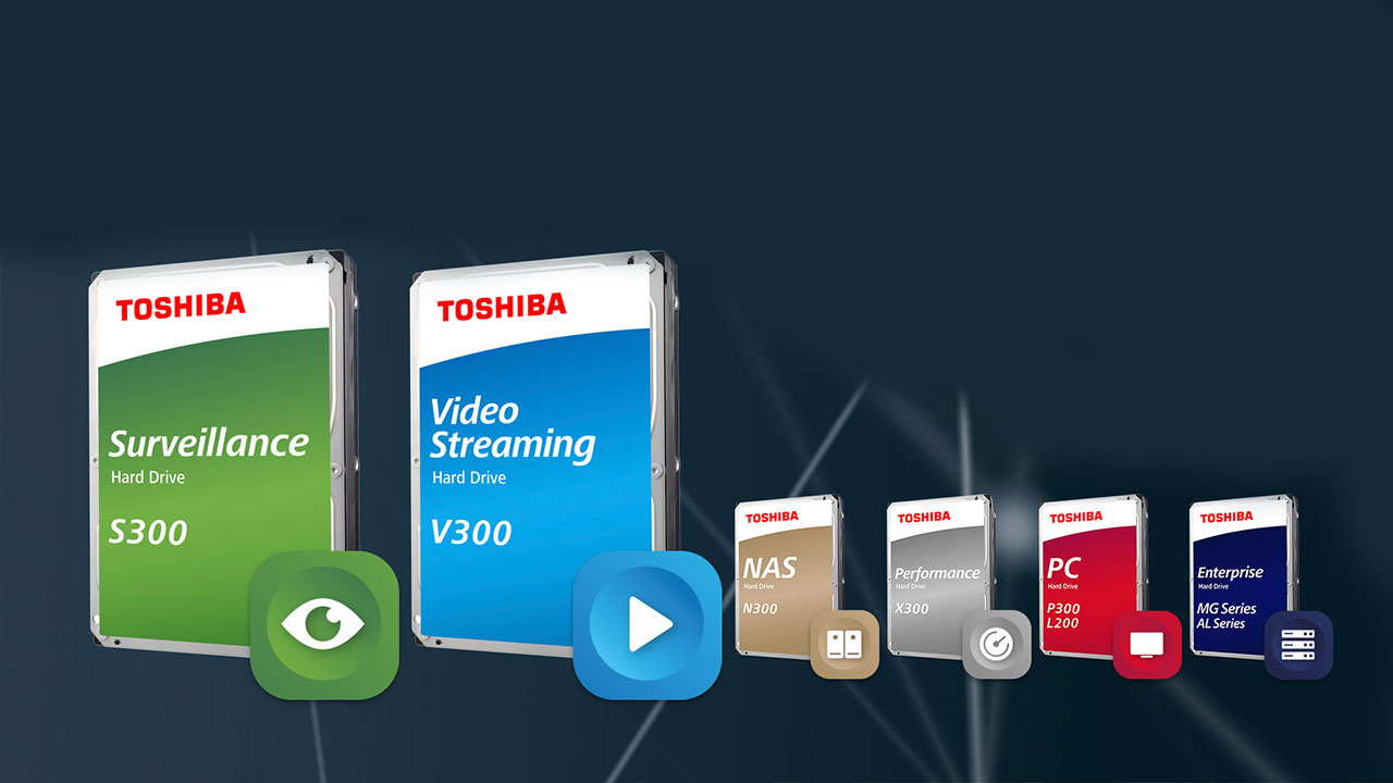 Toshiba presenta i nuovi hard disk interni S300 e V300 thumbnail