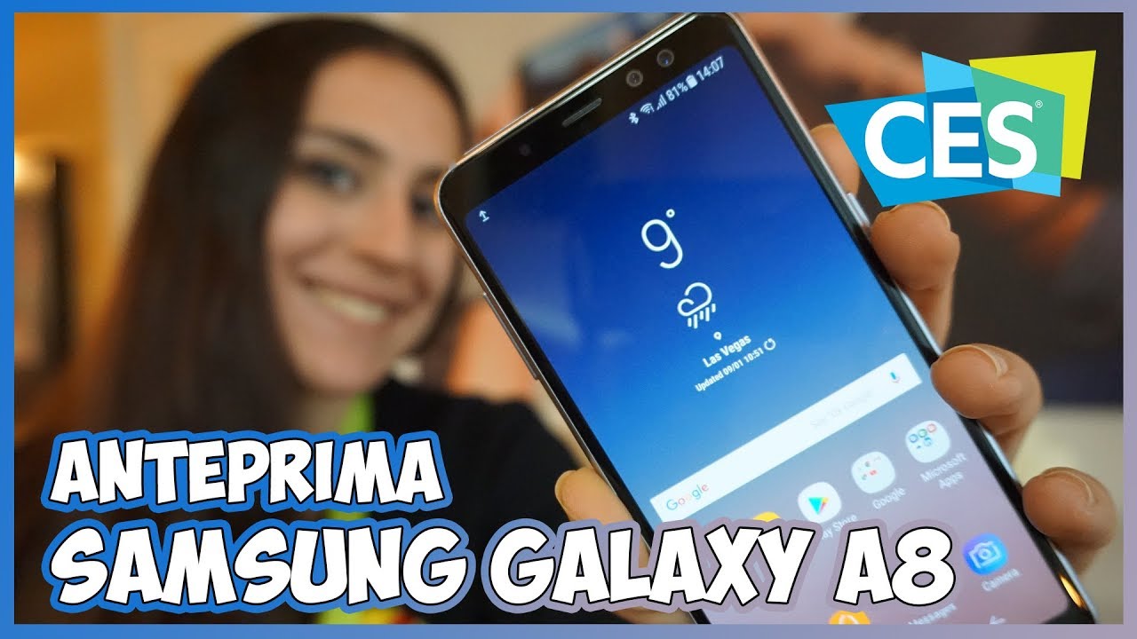 [CES 2018] Samsung Galaxy A8, anteprima del medio di gramma premium thumbnail