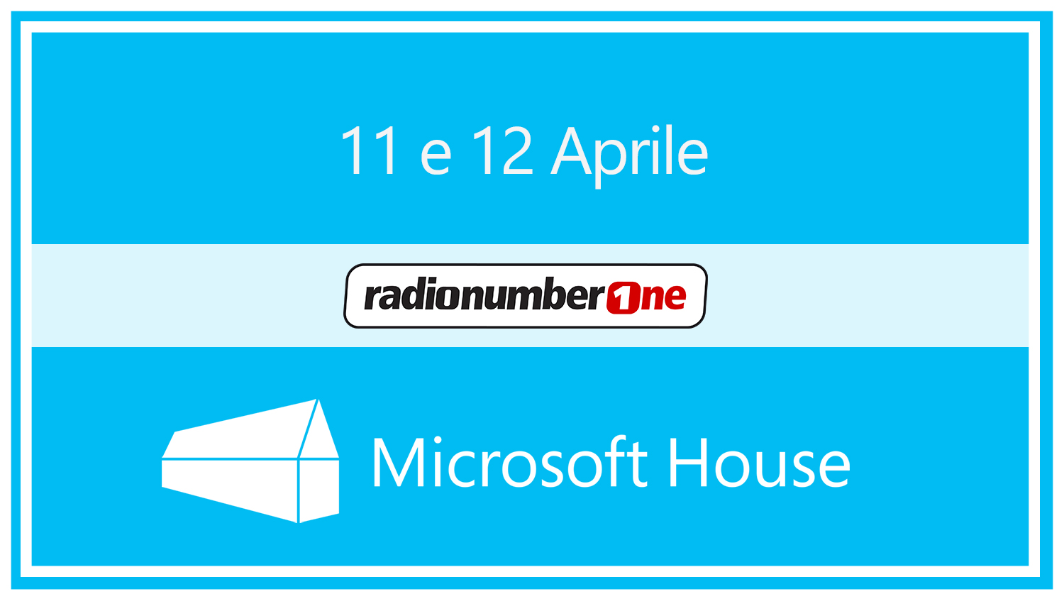 Radio Number One on air dalla Microsoft House. Vi aspettiamo! thumbnail