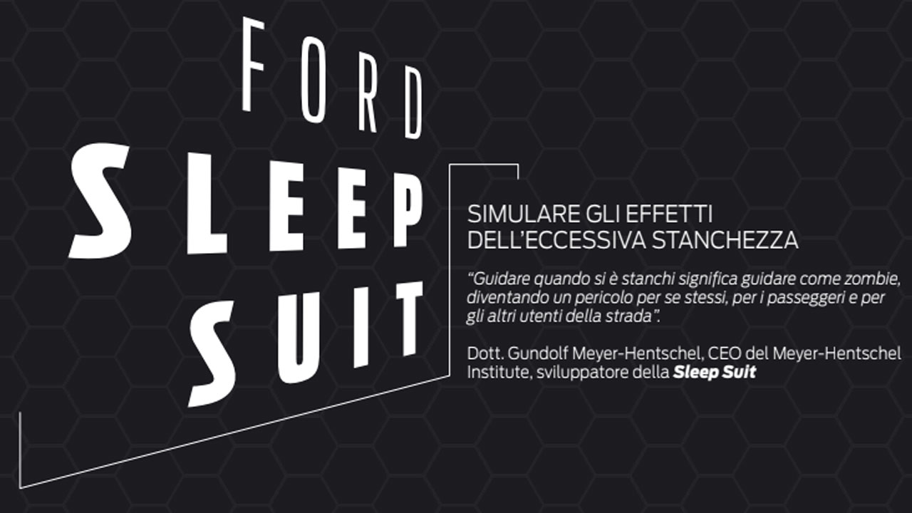 Ford Sleep Suit: una tuta per sperimentare gli effetti della stanchezza eccessiva thumbnail