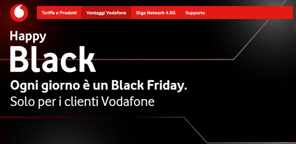 Happy Black: il nuovo programma Vodafone all'insegna delle offerte thumbnail