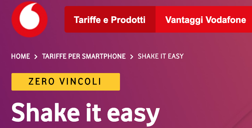 Vodafone Shake it Easy: ecco la nuova offerta! thumbnail