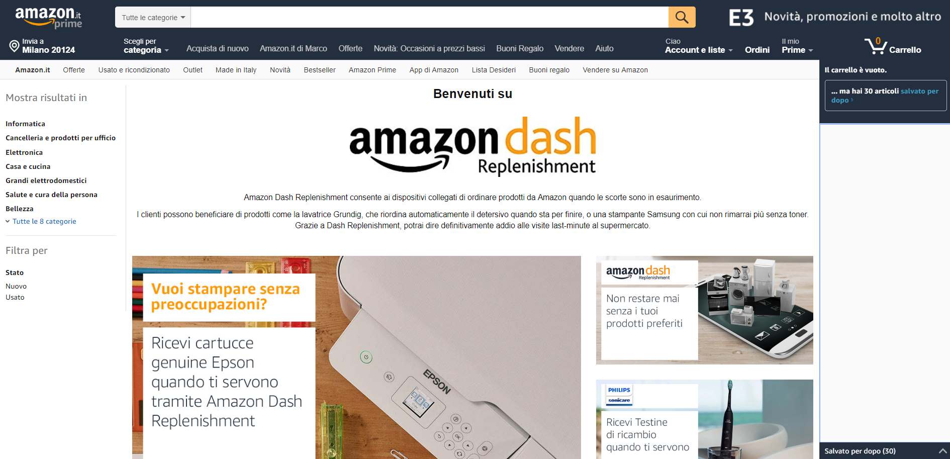 Amazon Dash Replenishment, il servizio ideato appositamente per Smart Home thumbnail