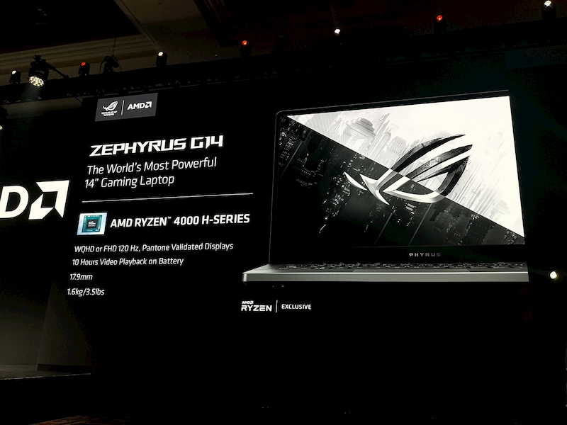 AMD Ryzen Serie 4000 4800H Asus ROG Zephyrus G14