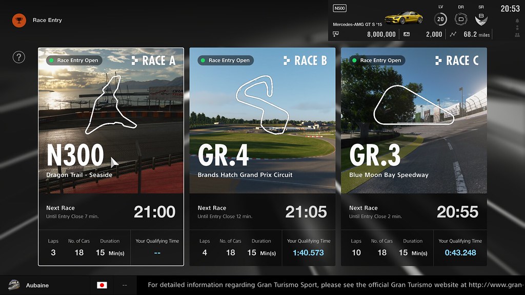 Simulatori di guida GT Sport mode sport
