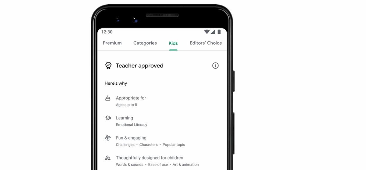 Google Play Store promuove le app approvate dagli insegnanti thumbnail
