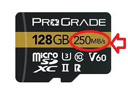 ProGrade V60 microSD attenti alla scritta