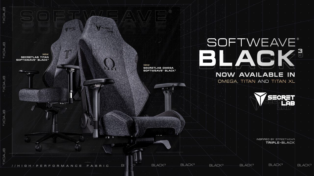 Ecco la sedia gaming dei vostri sogni, la SecretLab SoftWeave BLACK thumbnail