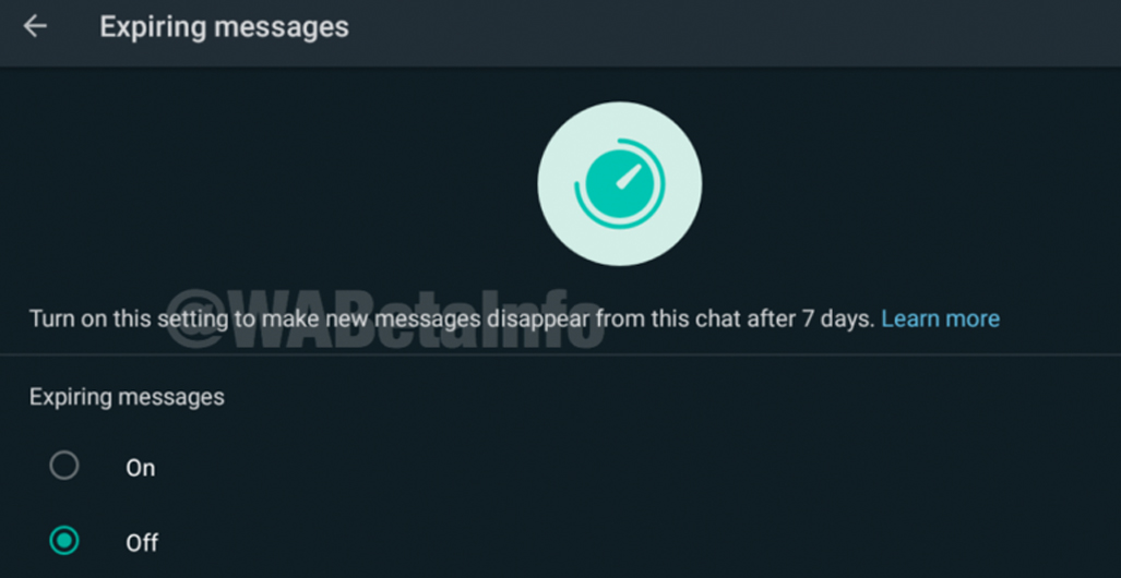 whatsapp aggiornamento messaggi temporanei