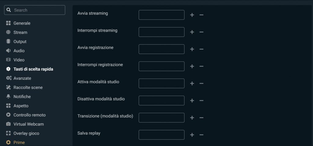 Streamlabs OBS shortcut