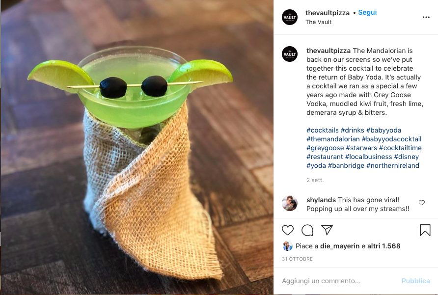 Baby Yoda cocktail