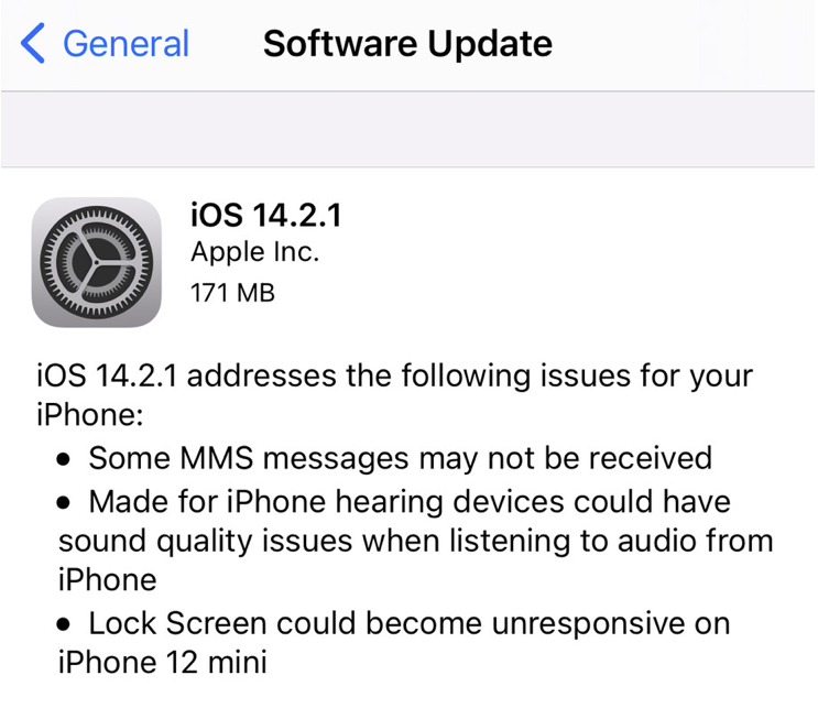 aggiornamento iOS 14