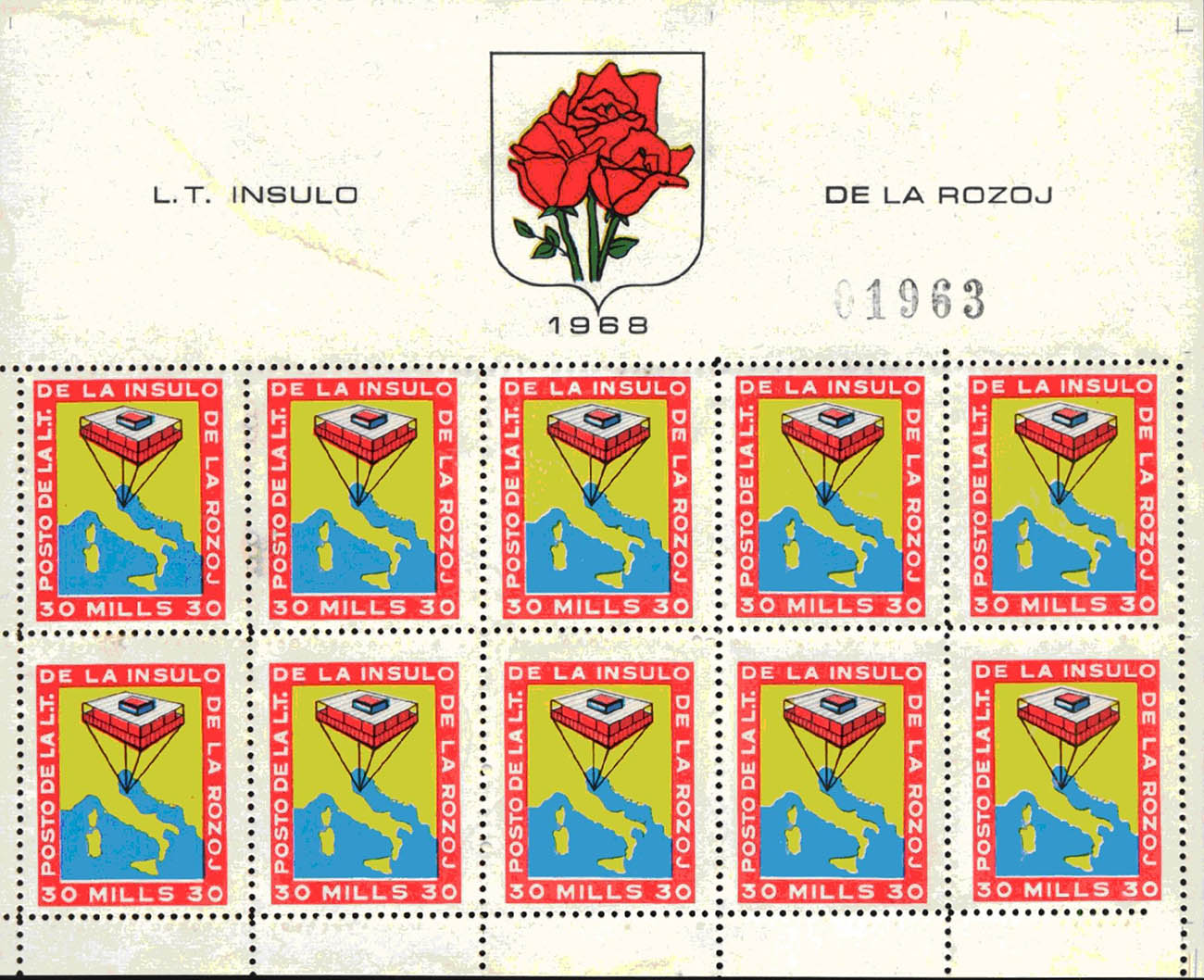 isola delle rose francobolli