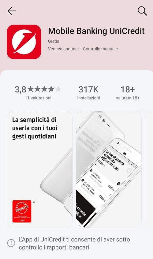 Mobile Banking UniCredit huawei appgallery