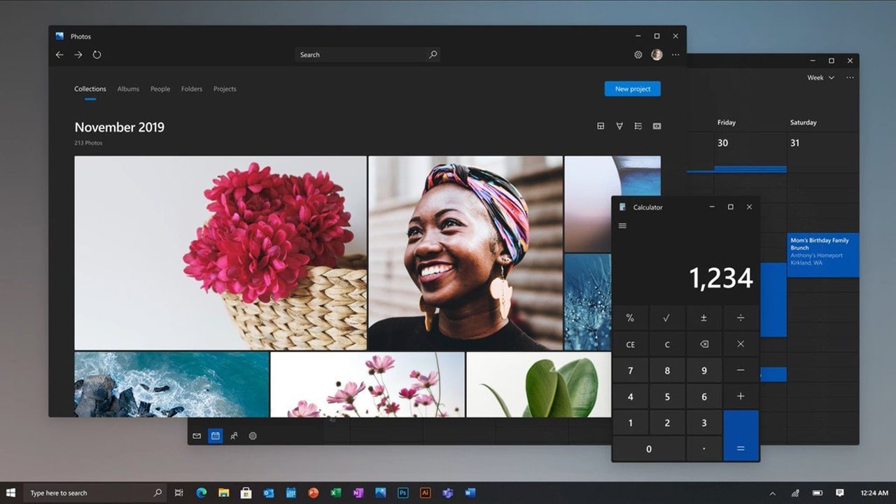 Nuove immagini mostrano un nuovo design di Windows 10 con gli angoli arrotondati thumbnail