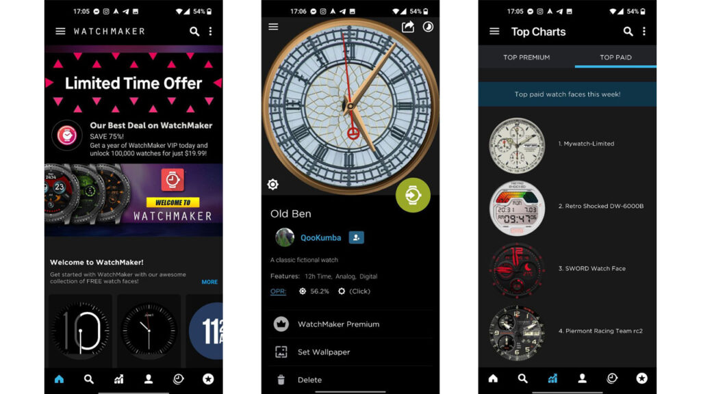 Watchmaker per cambiare quadrante su Apple Watch, Samsung Galaxy Watch e Wear OS