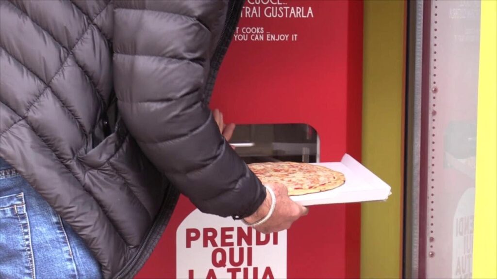 distributore automatico pizza Roma Mr Go