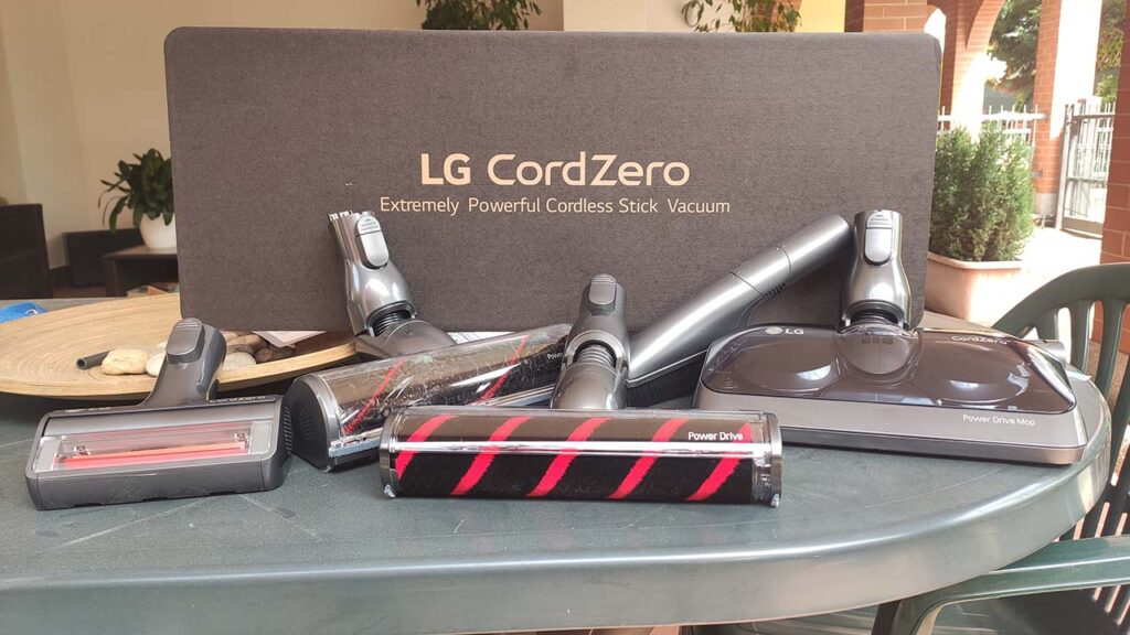 LG CordZero A9 Kompressor recensione spazzole