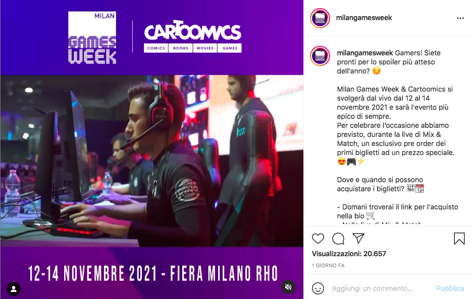 Milan Games Week 2021