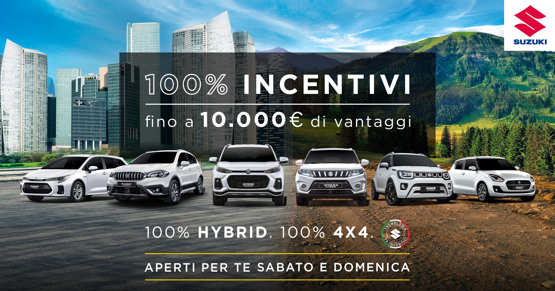 Ecco tutti gli incentivi per l’acquisto di Suzuki in occasione di Porte Aperte thumbnail
