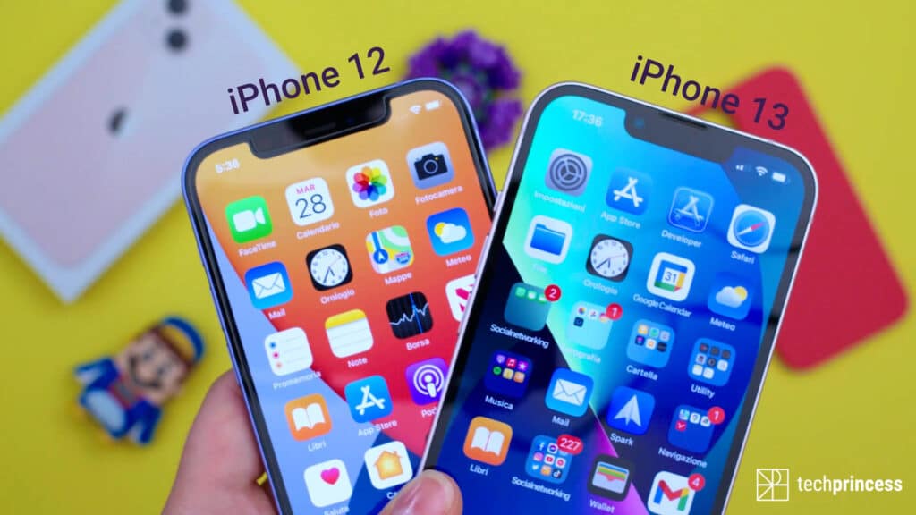 il notch di iphone 13 vs iphone 12