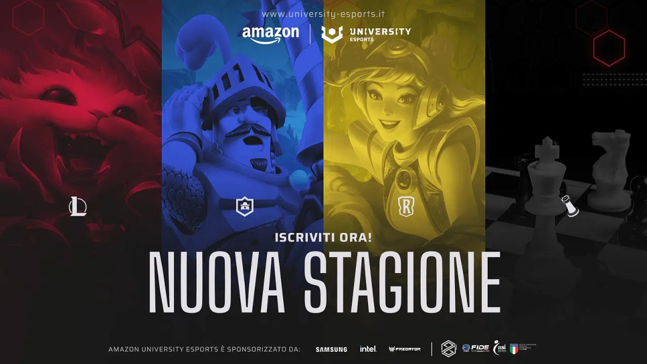 Aperte le registrazioni della seconda stagione di Amazon UNIVERSITY Esports in Italia thumbnail