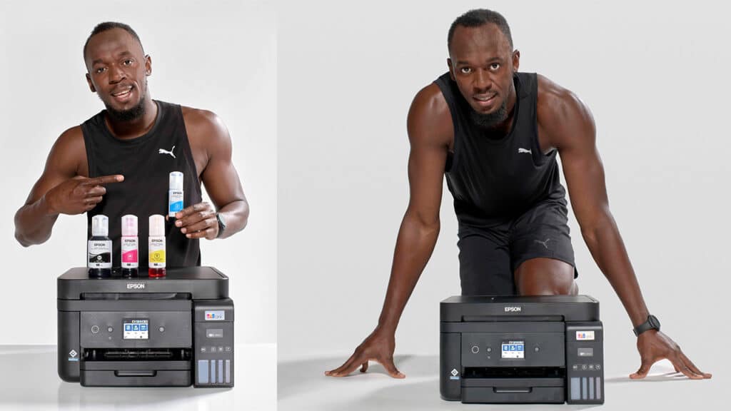 Stampanti Epson EkoTank Usain Bolt