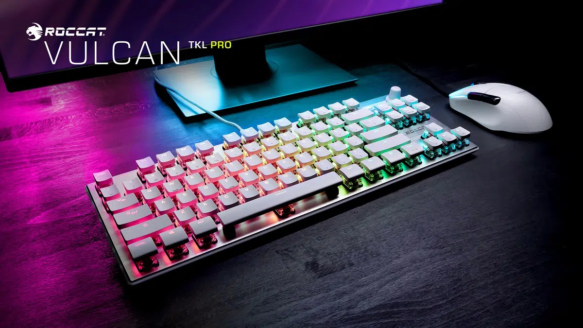 ROCCAT svela la nuova tastiera Vulcan TKL Pro in versione Arctic White thumbnail
