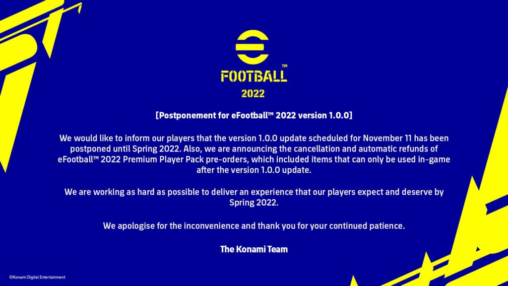 eFootball update 1.0