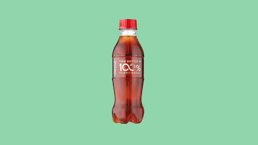 coca-cola bottiglia plastica origine vegetale