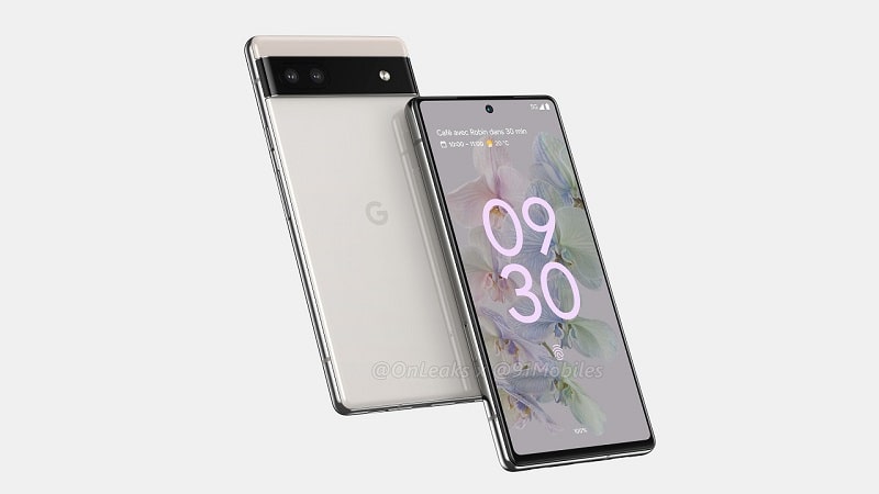 google pixel 6a render smartphone-min