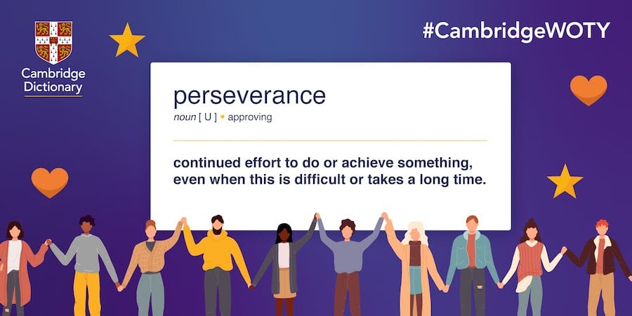 “Perseverance” è la "Parola dell'anno" del Cambridge Dictionary nel 2021 thumbnail