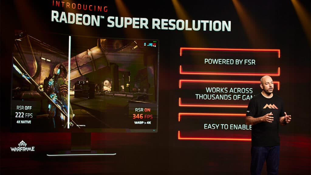 AMD CES 2022 Radeon Super Resolution