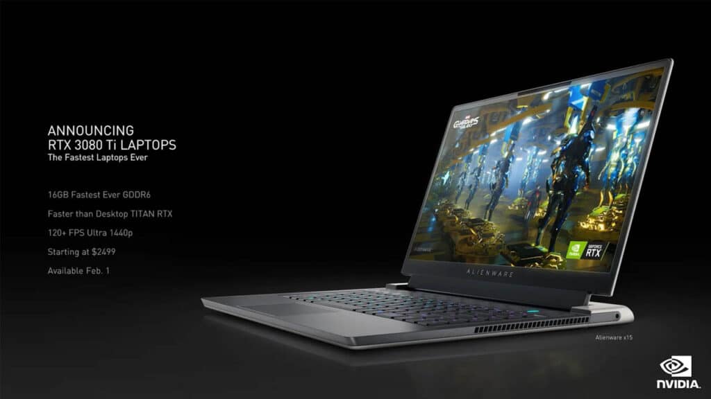 Nvidia CES 2022 RTX 3080 Ti Laptop