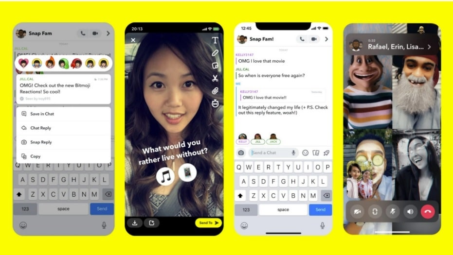 snapchat chat funzioni novità-min