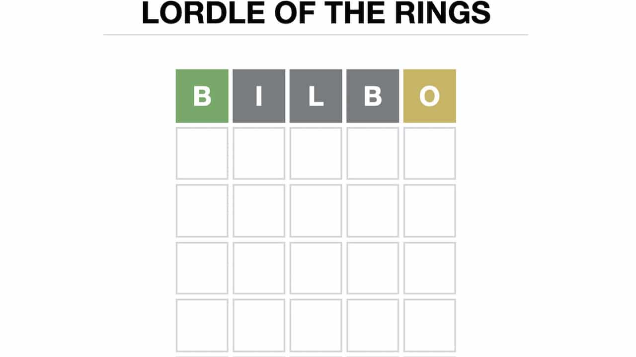 Lordle of the Rings, la versione di Wordle ispirata alla saga di Tolkien thumbnail