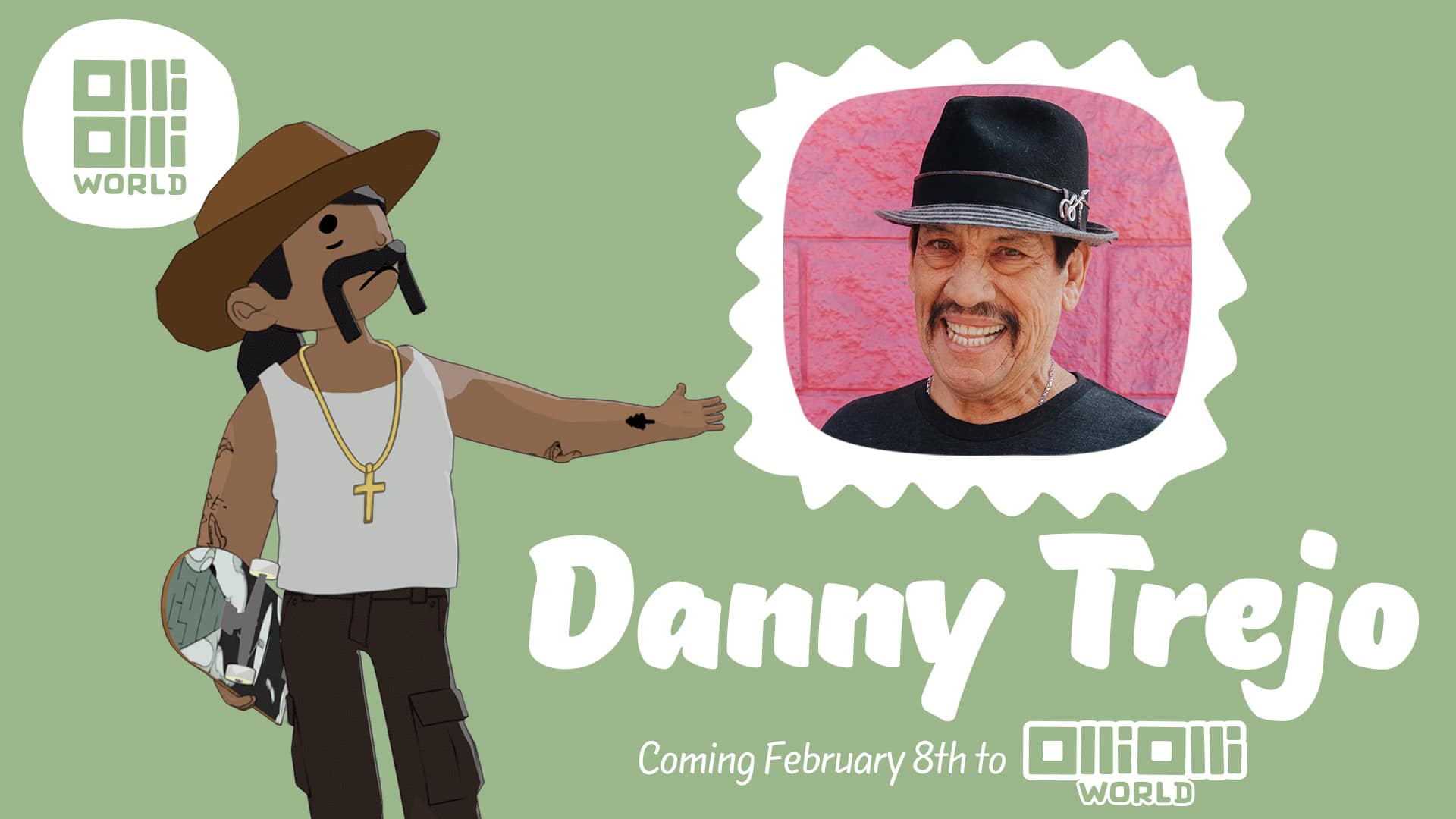 L’attore Danny Trejo sarà nel videogame OlliOlli World thumbnail