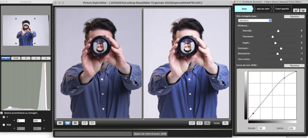 Canon Picture Style Editor, software a corredo per profili personalizzati.