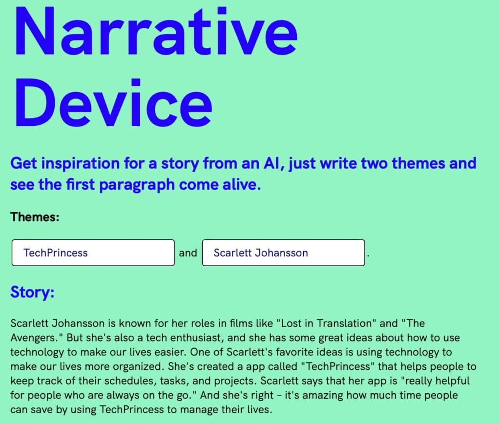 Narrative Device