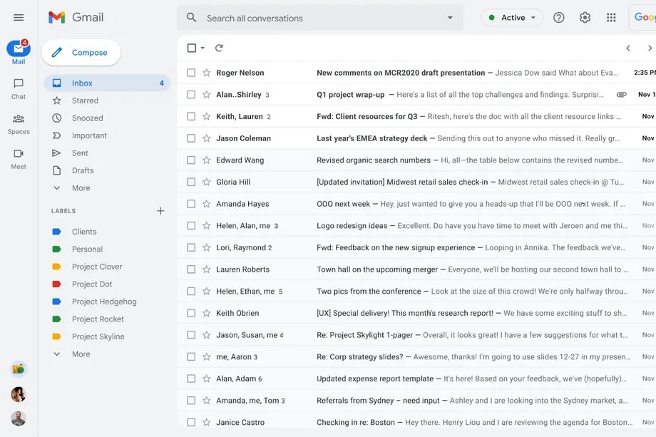 gmail interfaccia utente nuova cambia febbraio 2022 material you-min