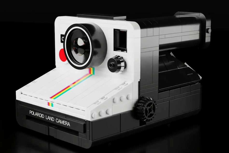 LEGO Ideas Fotocamera Polaroid OneStep SX-70 Kit Vintage di Costruzione per  Adulti, Oggetto da Collezione con Dettagli Autentici, Attività Creativa