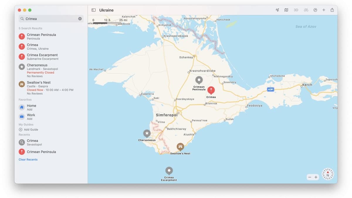 Apple Mappe 'restituisce' la Crimea all'Ucraina thumbnail