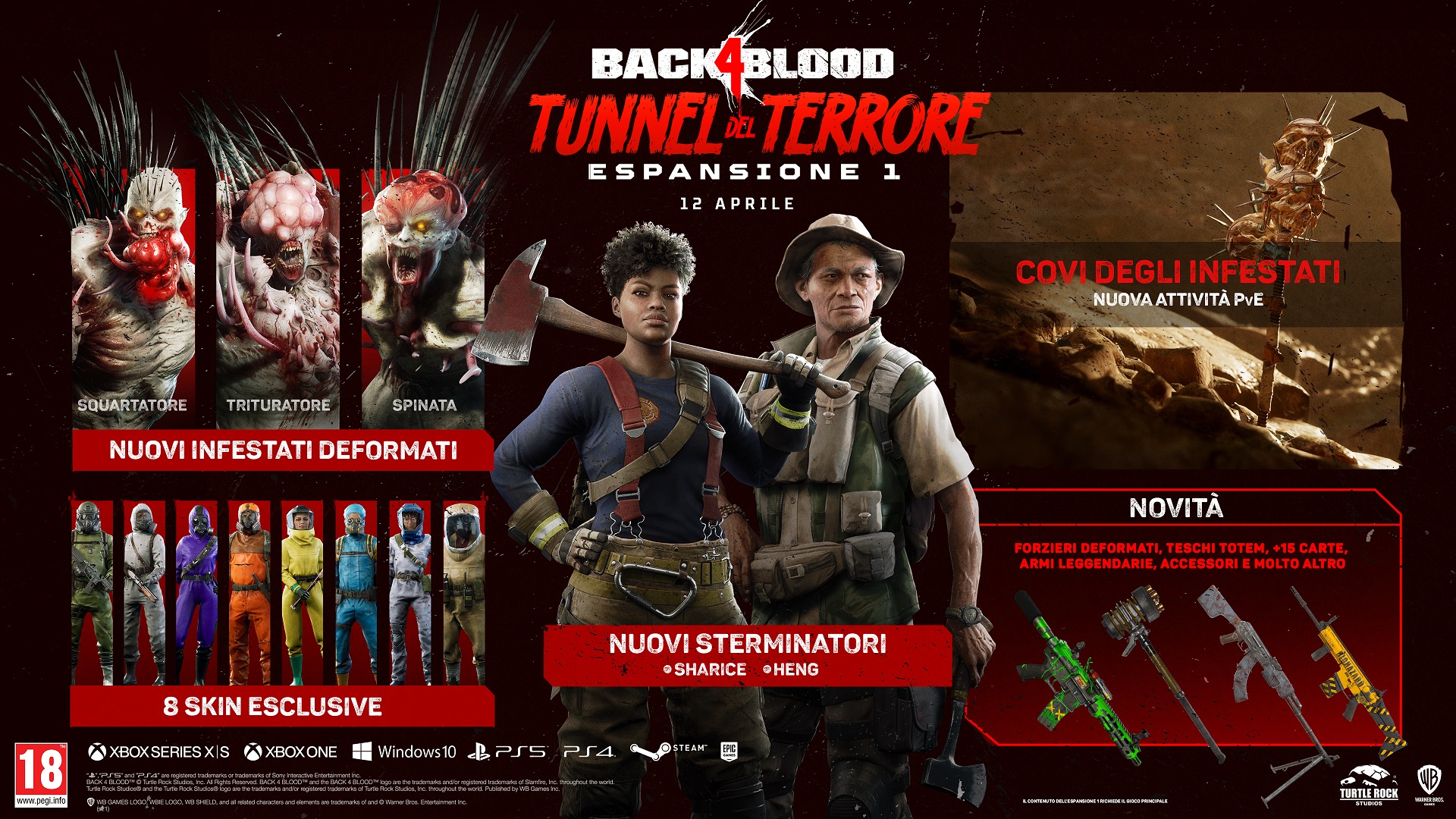 Un nuovo trailer ci mostra le prime immagini del DLC Tunnel del Terrore di Back 4 Blood thumbnail
