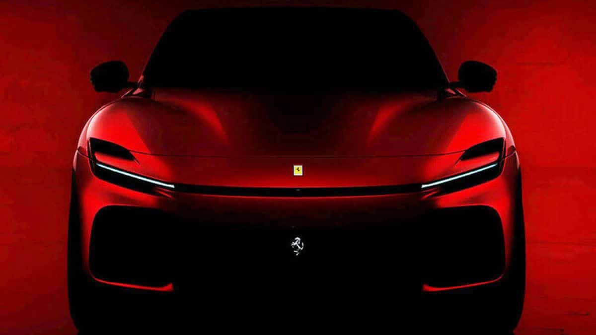 Ferrari Purosangue, ecco la prima immagine ufficiale del SUV di Maranello thumbnail