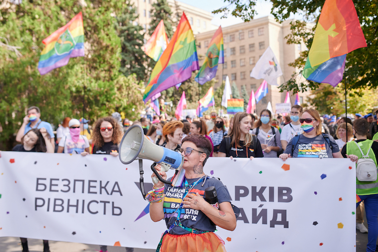 manifestazione LGBT Kiev