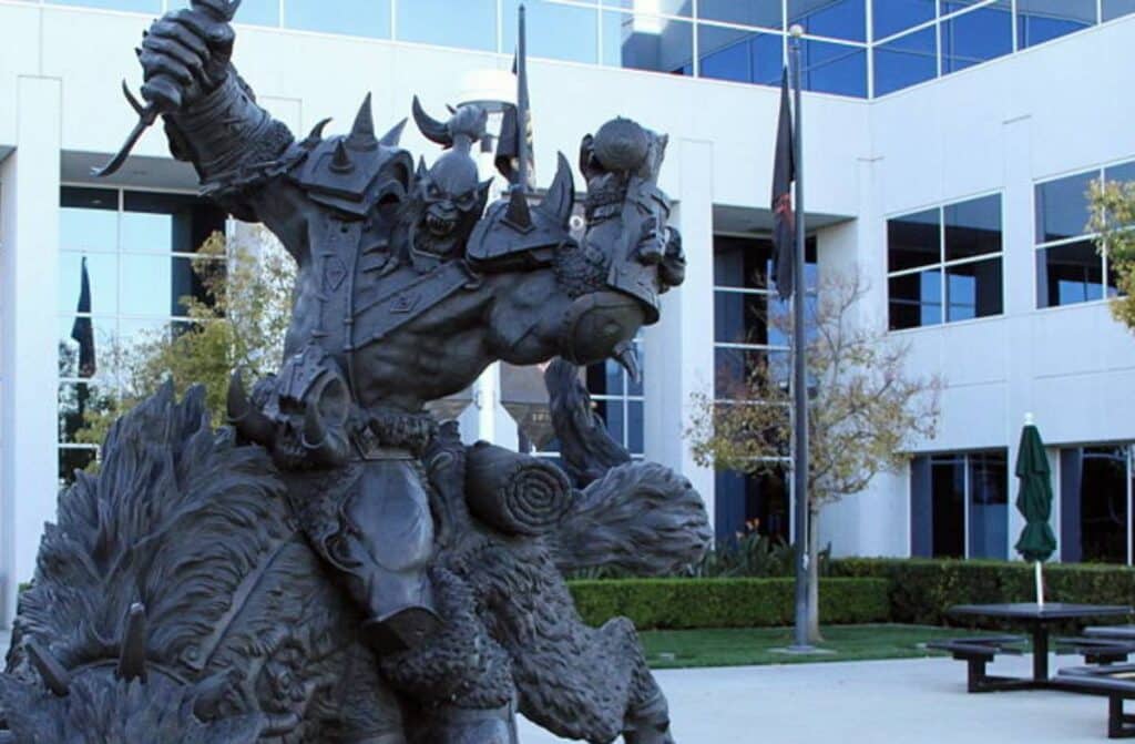 Blizzard Entertainment HQ statue 1