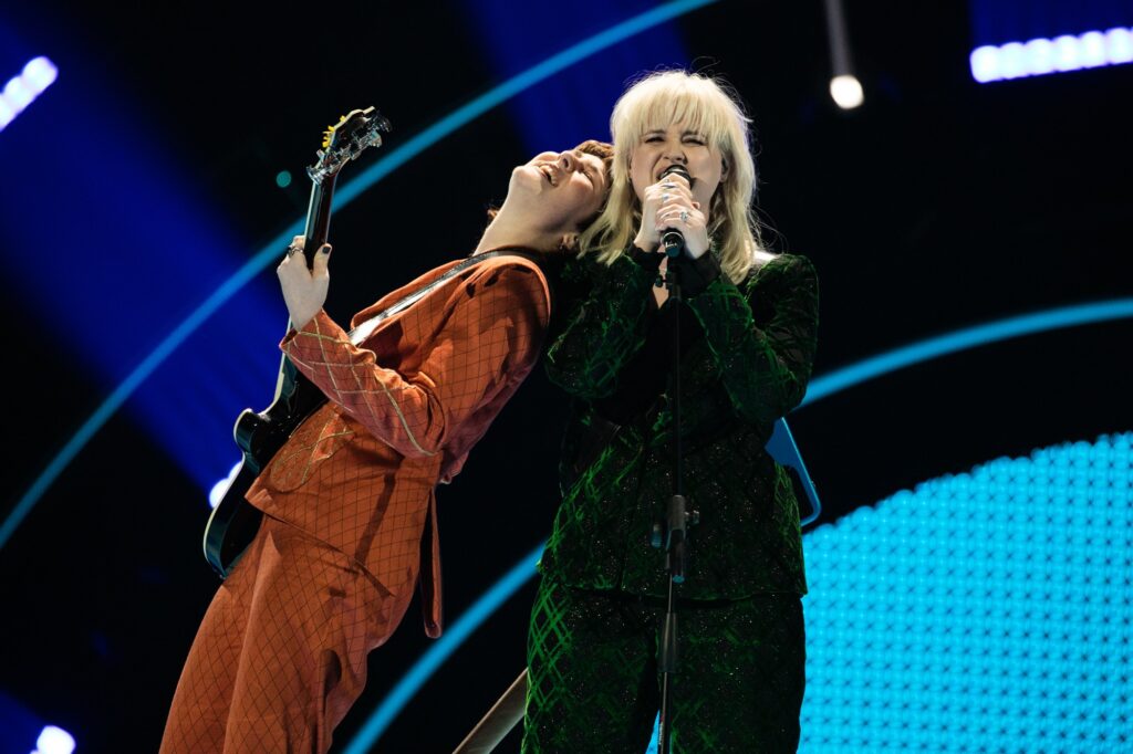 Eurovision 2022 pagelle Denmarks REDDI Performing at the first semi final — EBU CORINNE CUMMING