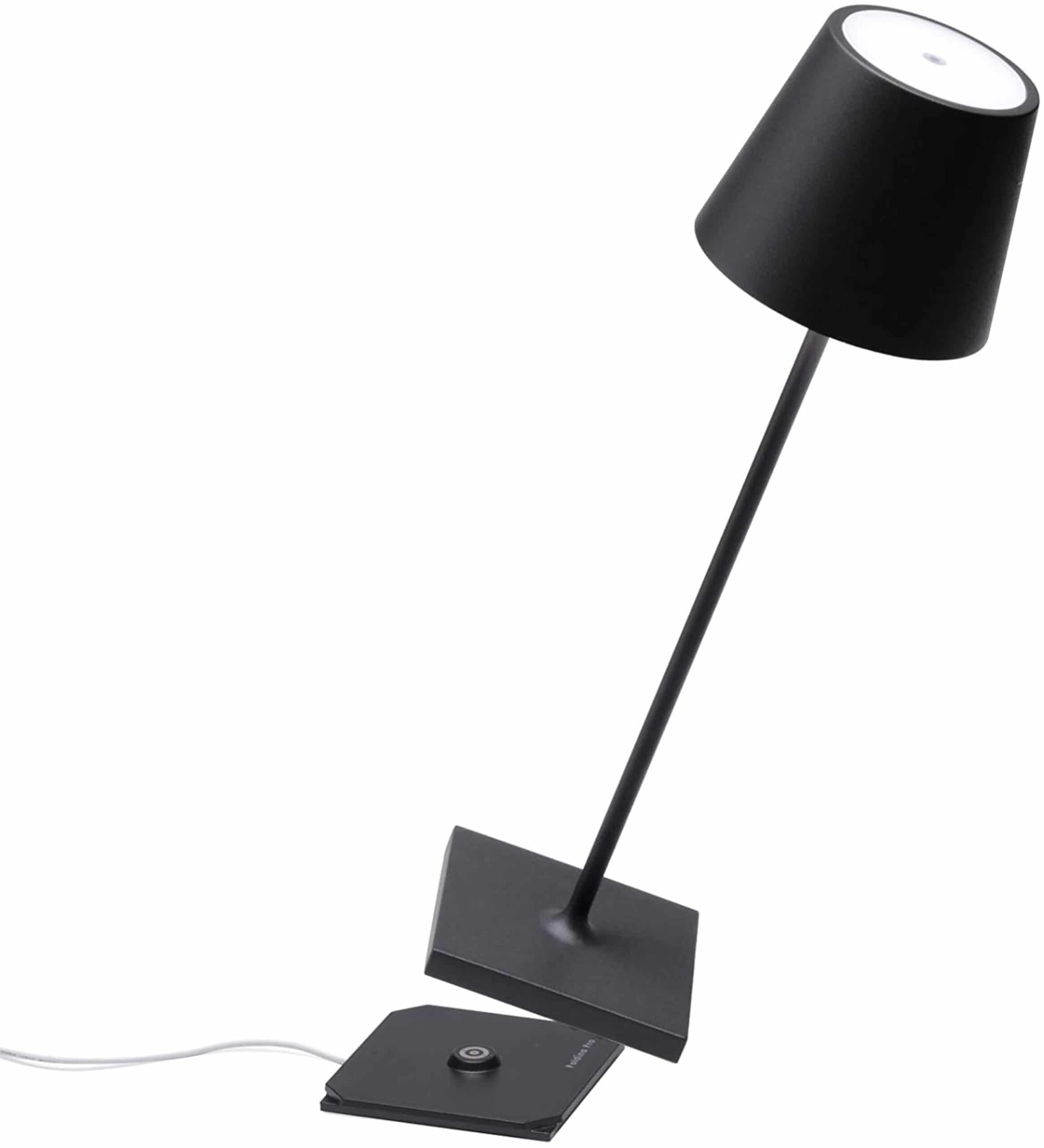 Poldina Pro lampada da tavolo led senza fili ricaricabile di Zafferano