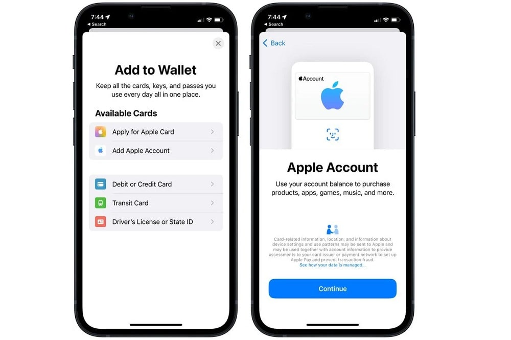 apple account card wallet min